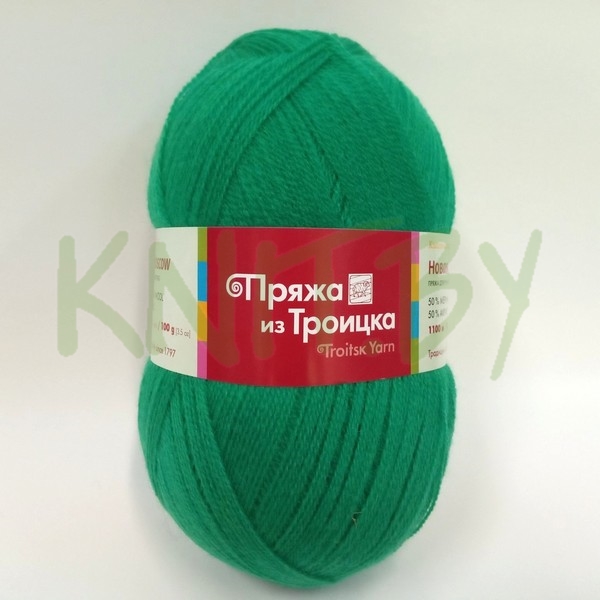 Пряжа Новая Москва  яркая зелень