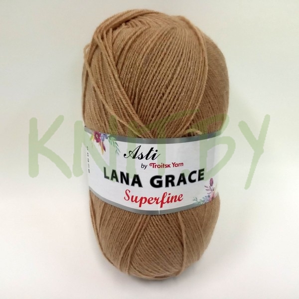 Пряжа Lana Grace Superfine песочный