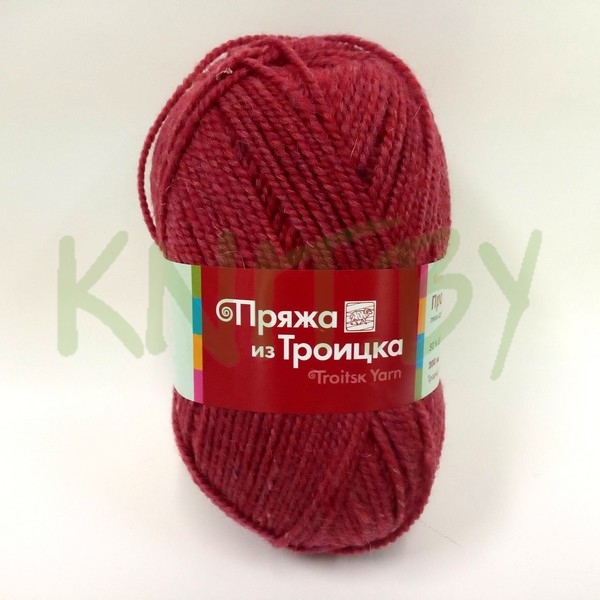 Пряжа Простая меланж (ягода)