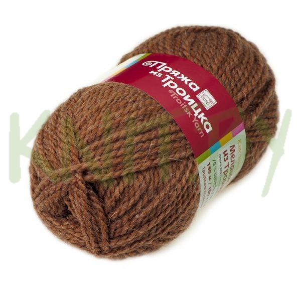 Пряжа Меланж из Троицка меланж (абрикос)