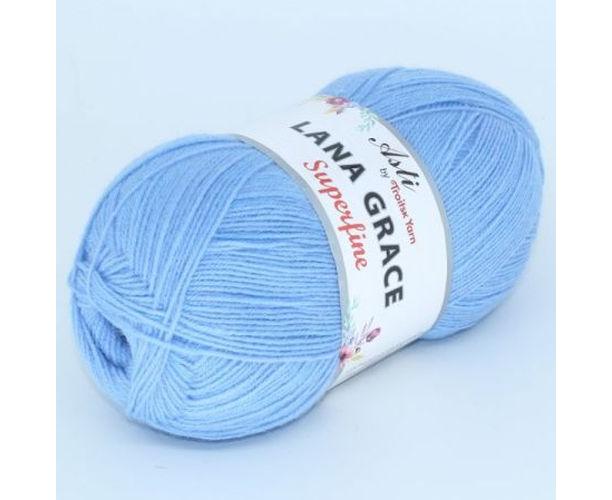 Пряжа Lana Grace Superfine вздушно-голубой