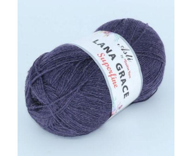 Пряжа Lana Grace Superfine меланж (фиолетовый)