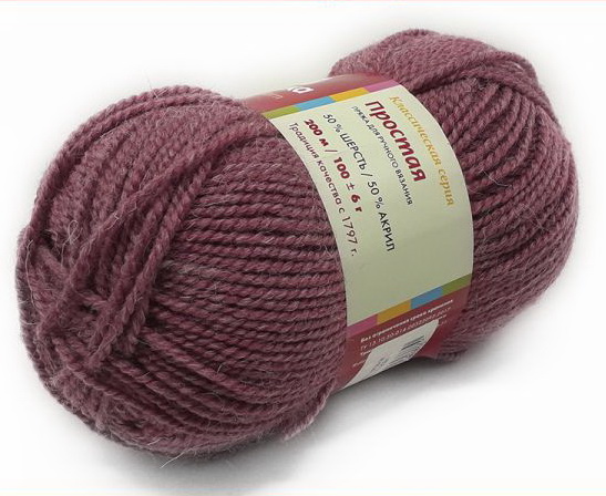 Пряжа Простая меланж (красный)