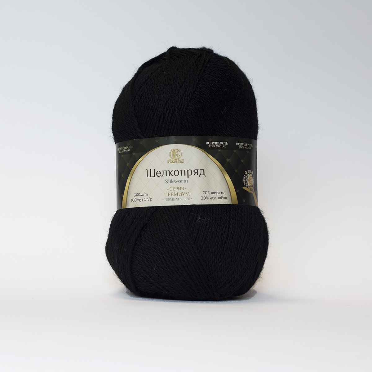 Пряжа Шелкопряд черный