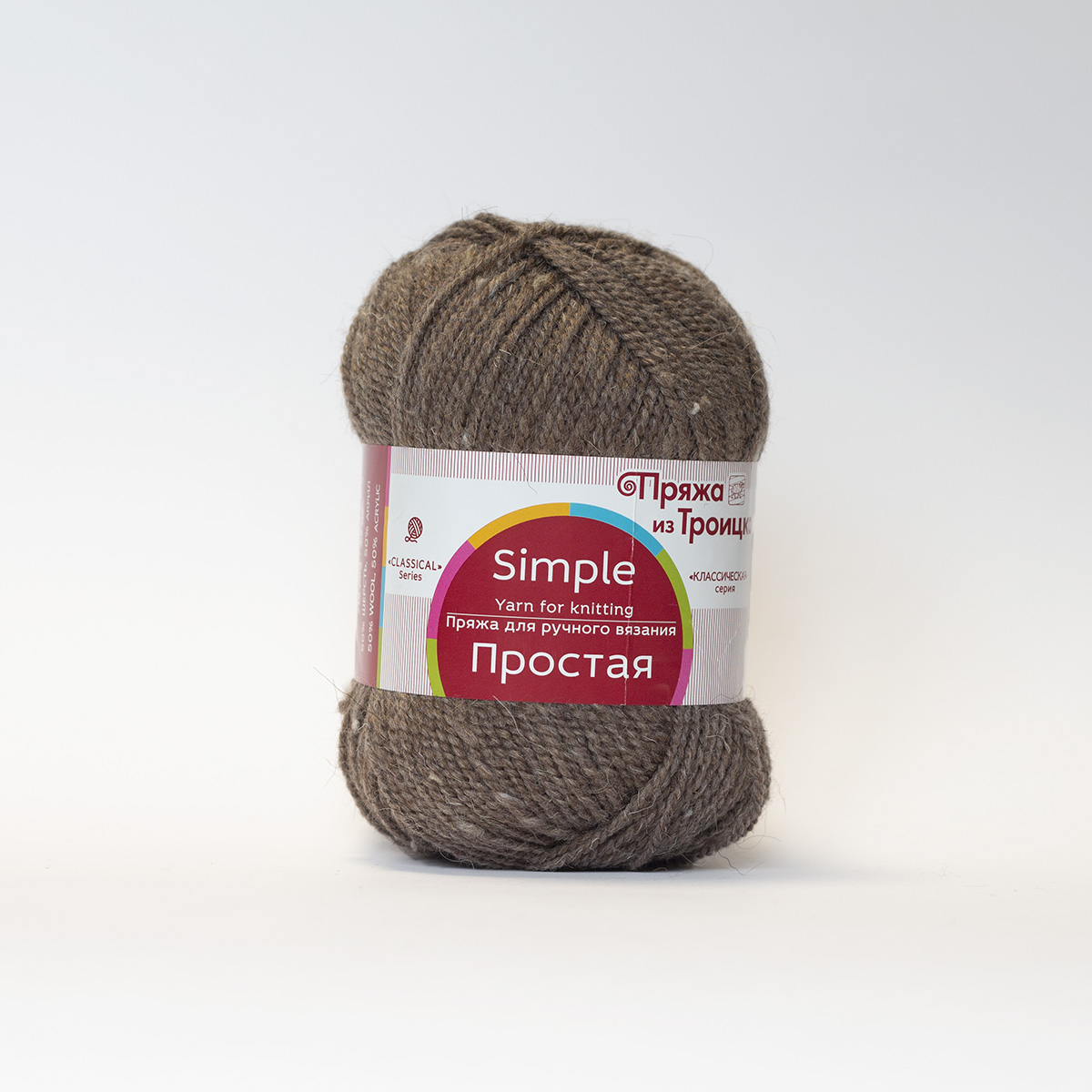 Пряжа Простая меланж (т.бежевый)