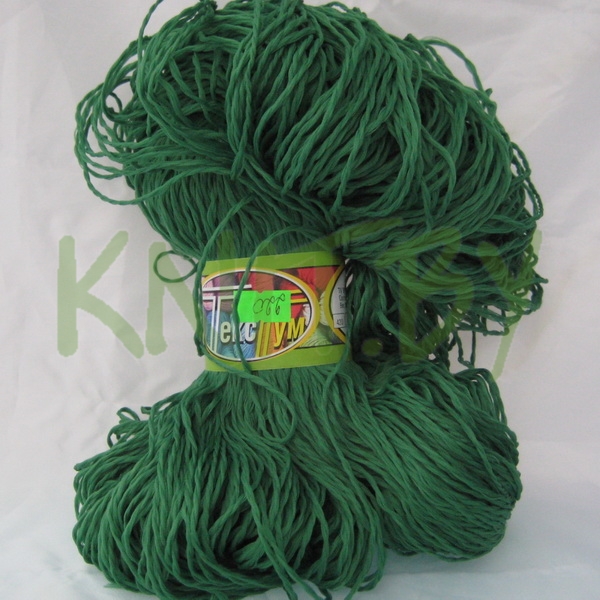 Пряжа Текстум зелёный