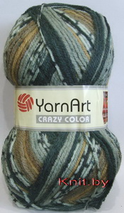 Пряжа CRAZY COLOR бежево-серые оттенки