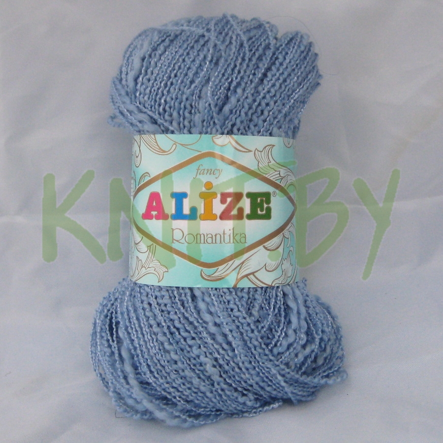 Пряжа Alize Romantica голубой